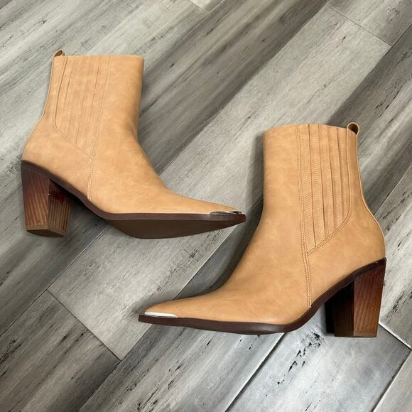 NEW Dolce Vita Adams Western Tan Boots Women's Tan Size 11 - Picture 3 of 9